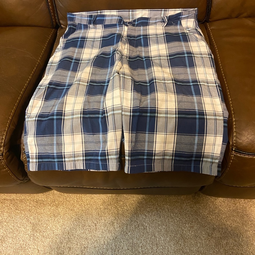 Classic Blue Plaid Men's Shorts